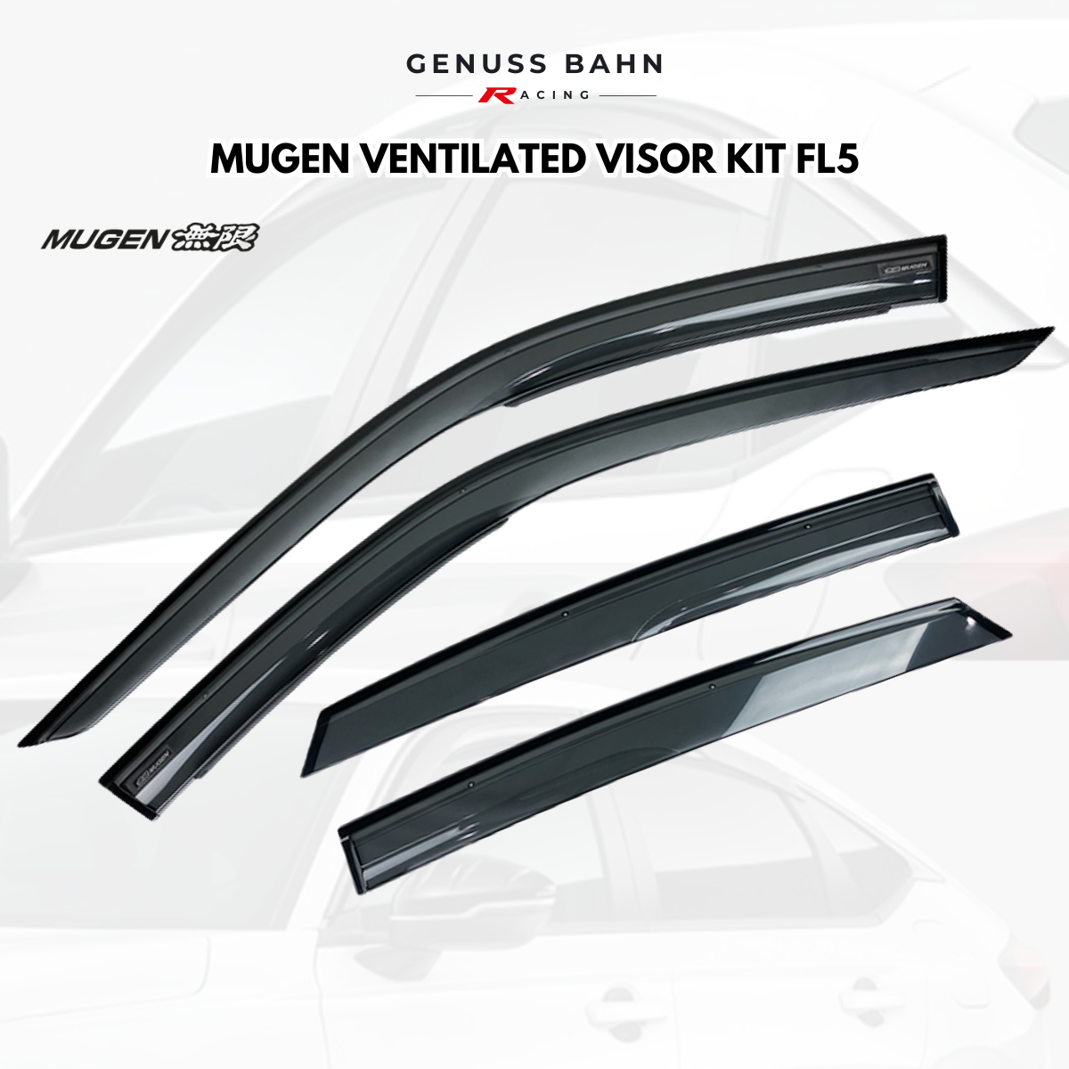 Mugen Ventilated Visor Kit For Honda Civic Type-R FL5 (2023+), image 1 of 9