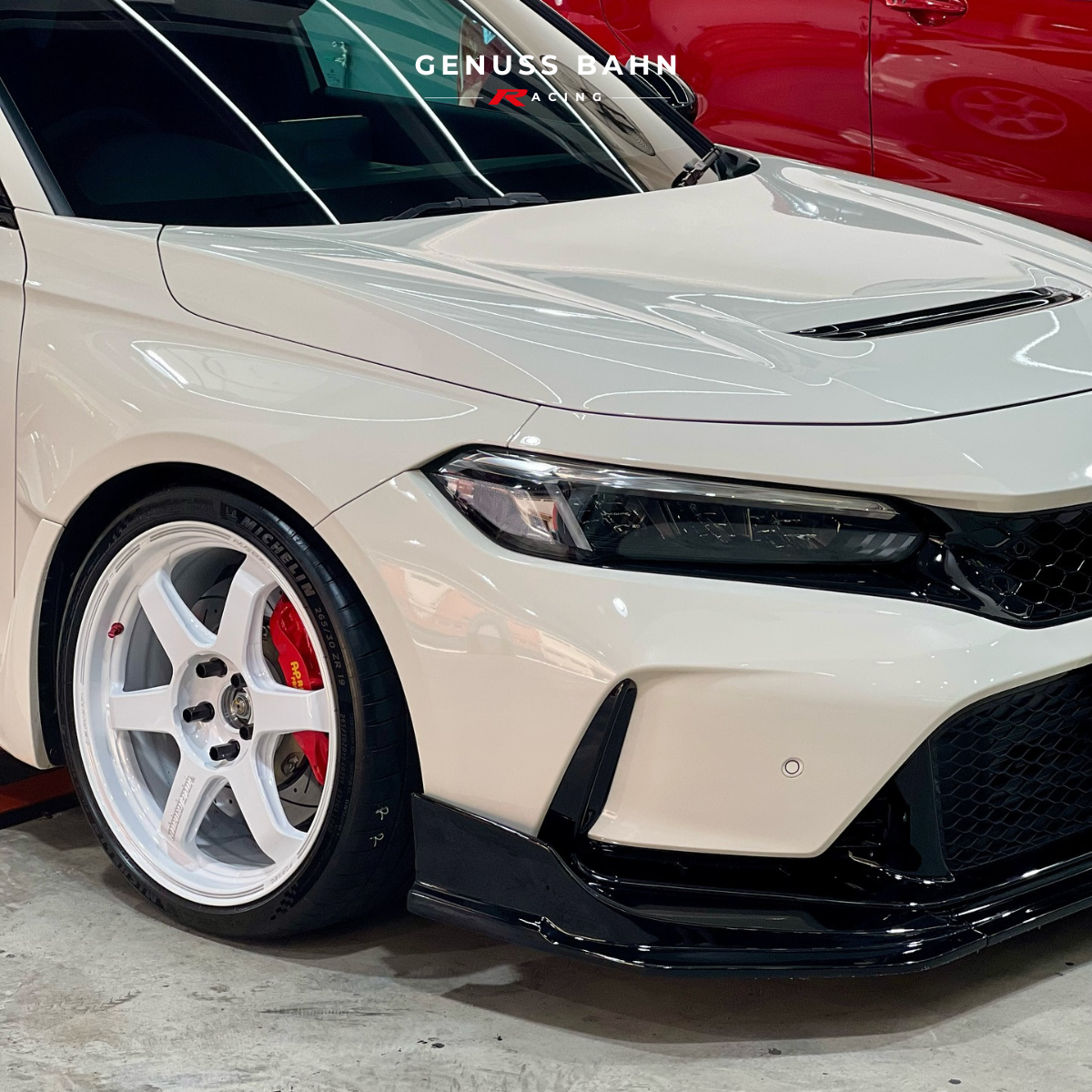 Rays Volk Racing TE37 Ultra Track Edition II (19" x 9.5J +36 5H/120) - Dash White (DW), image 8 of 8
