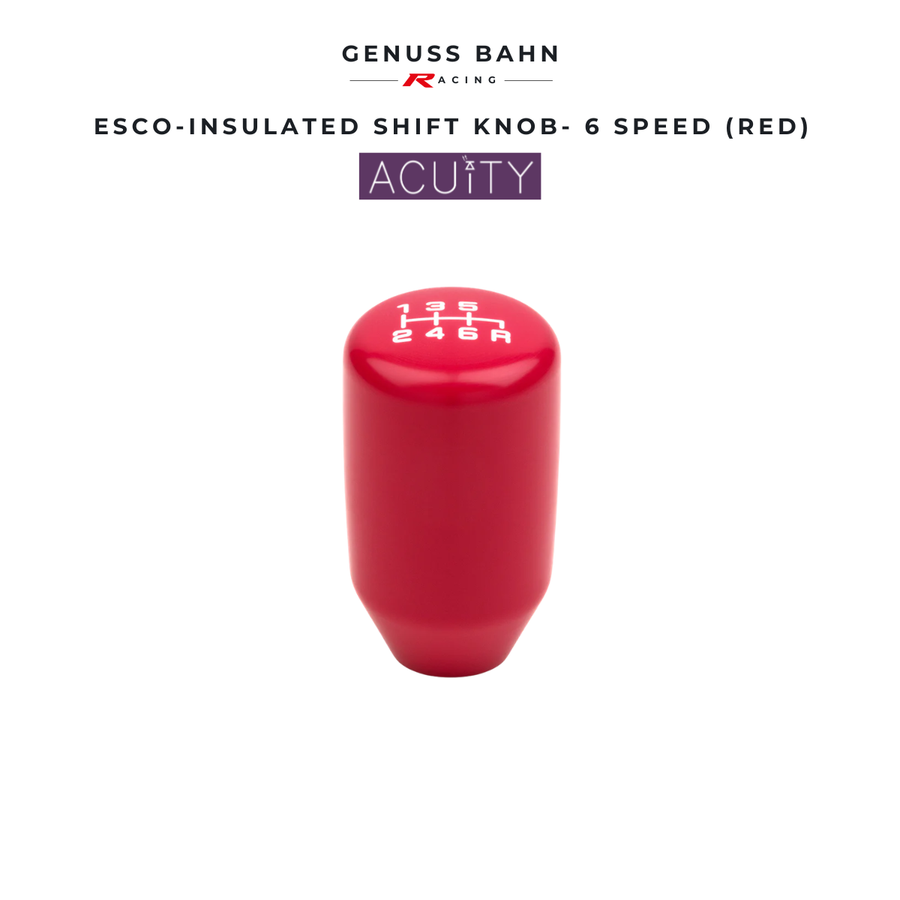 ACUITY ESCO-Insulated Shift Knob (M10 x 1.5) - 6 Speed, Red