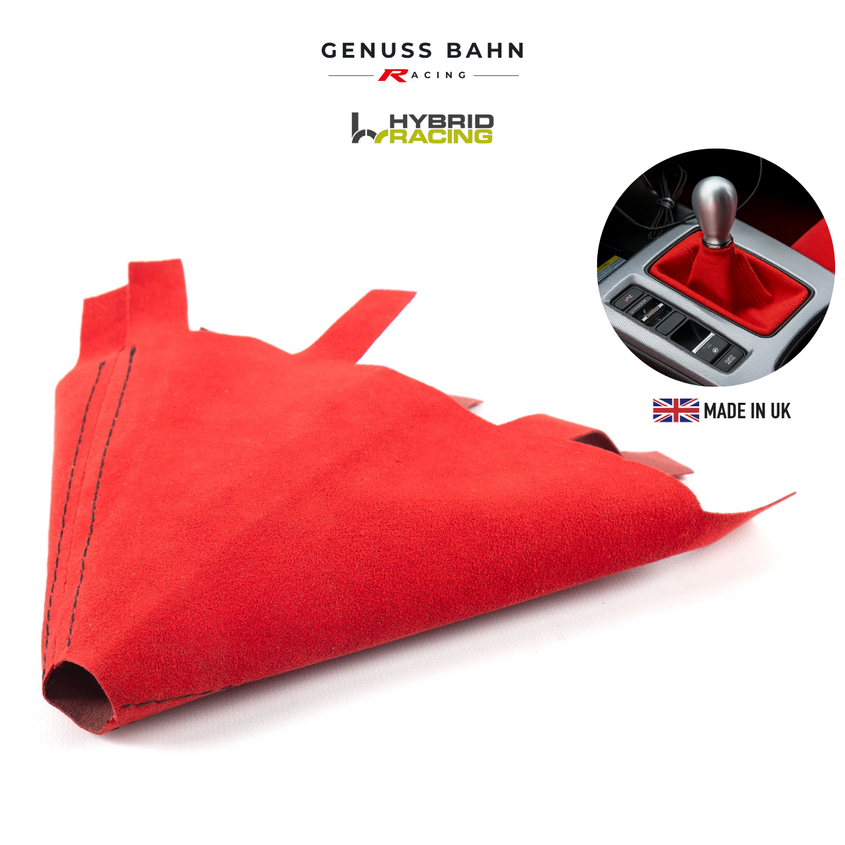 Hybrid Racing Alcantara Shift Boot For Honda Civic FL1 / Civic Type R FL5 (2023+), image 1 of 9