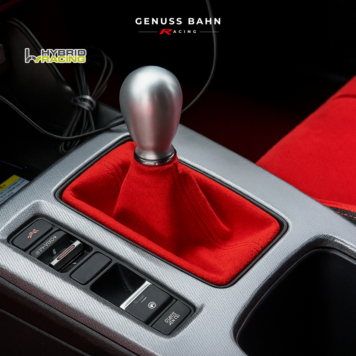 Hybrid Racing Alcantara Shift Boot For Honda Civic FL1 / Civic Type R FL5 (2023+), image 6 of 9