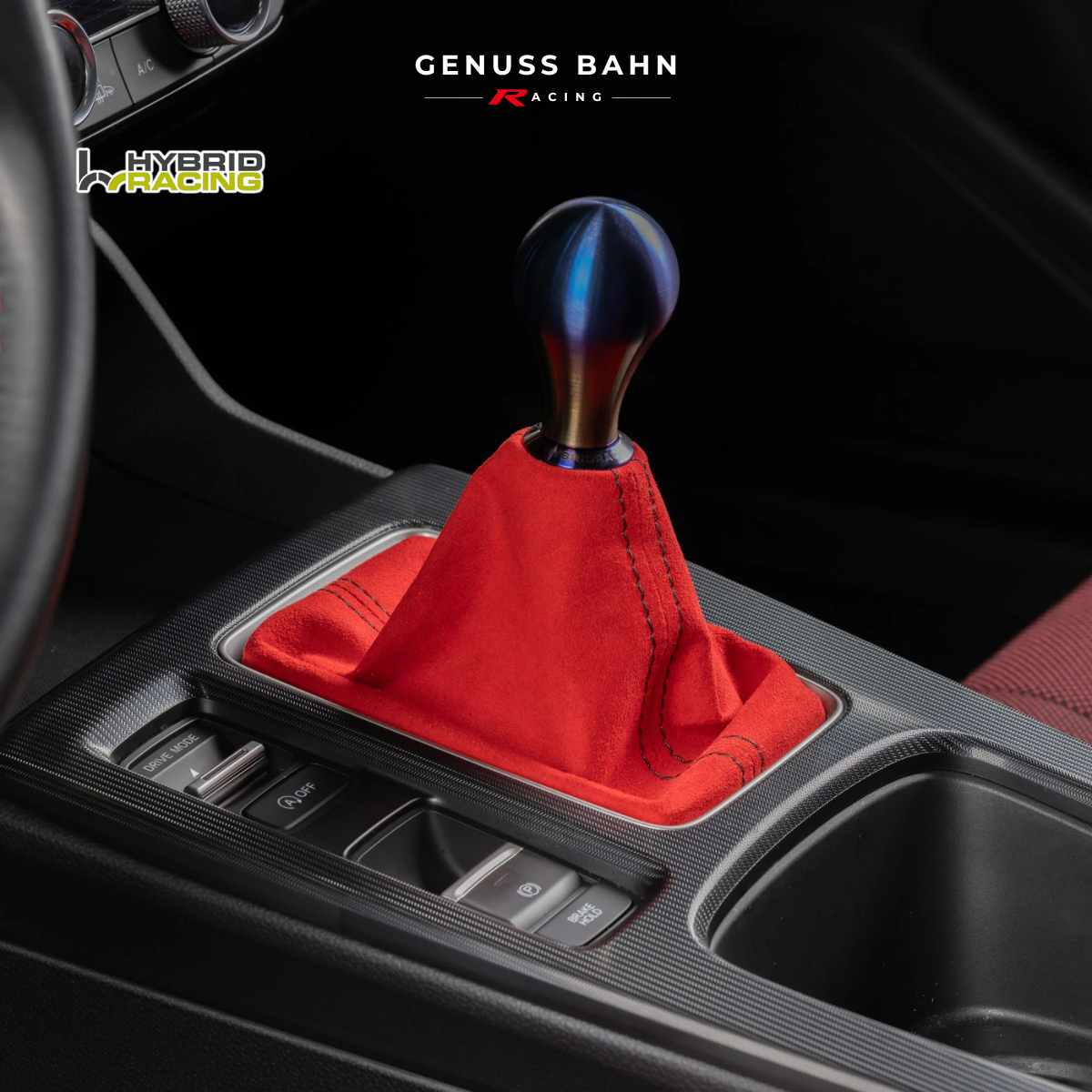 Hybrid Racing Alcantara Shift Boot For Honda Civic FL1 / Civic Type R FL5 (2023+), image 9 of 9