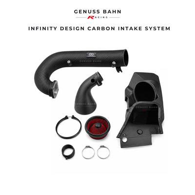 INFINITY DESIGN Carbon Intake System & Turbo Inlet Tube For Honda Civic Type-R FL5 (2023+) - Matte Carbon