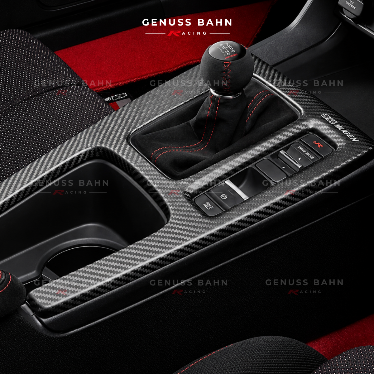 Mugen Carbon Center Console Panel For Honda Civic Type R FL5 (2023+) (RHD Only), image 2 of 4