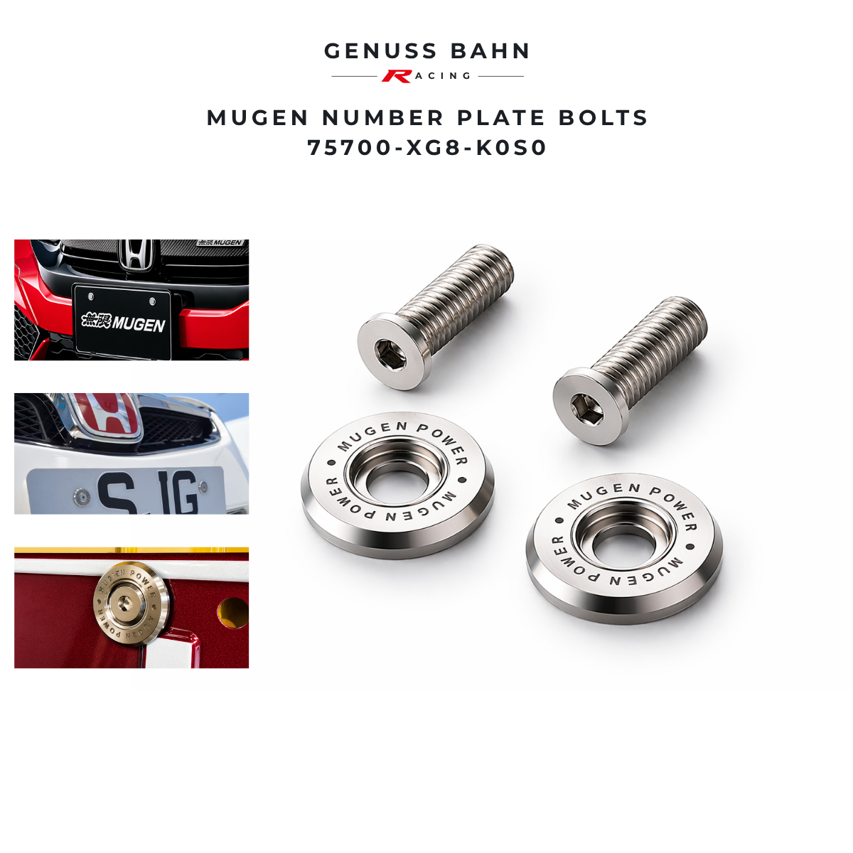Mugen Number Plate Bolts, image 1 of 3