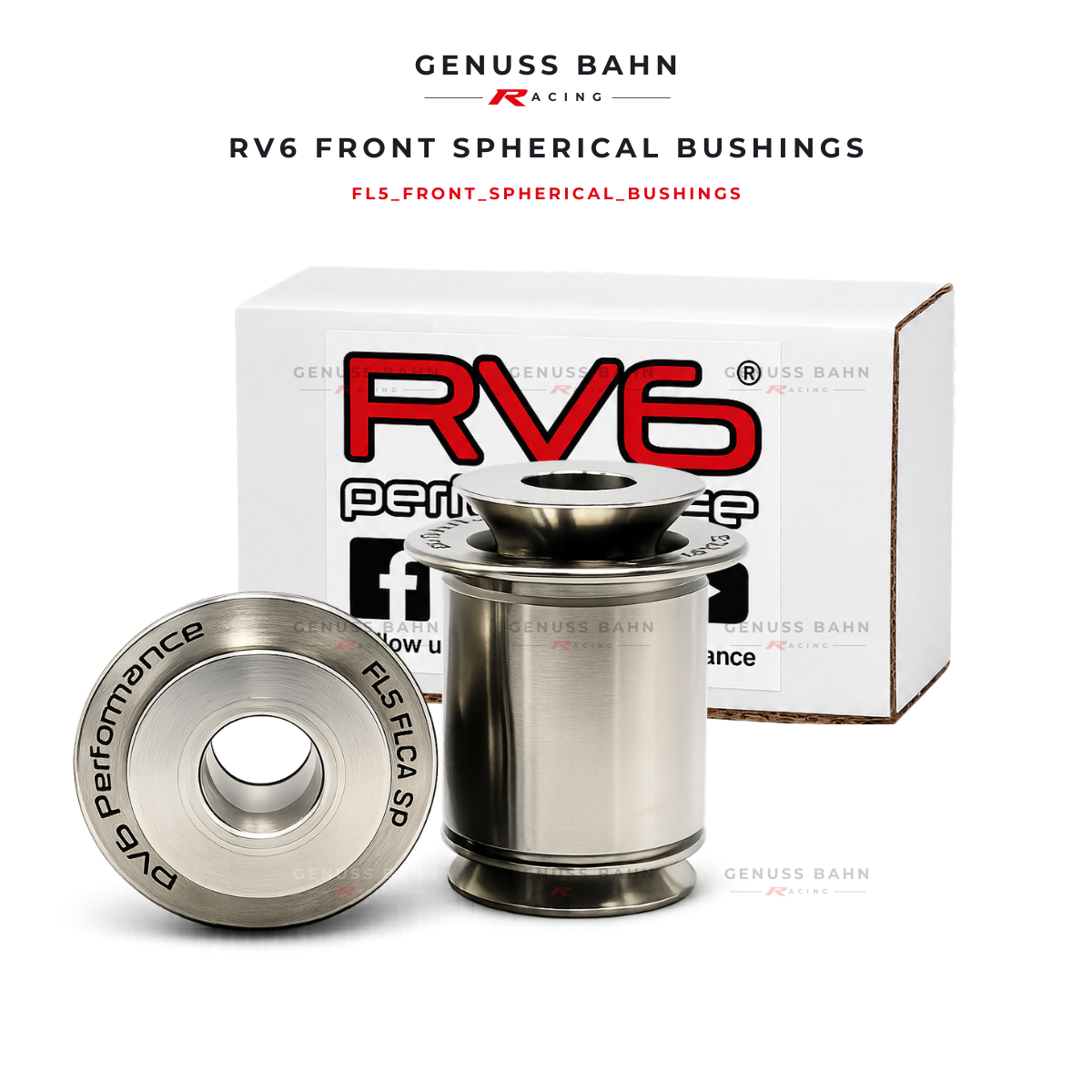 RV6 Performance Front Spherical Bushings For Honda Civic Type R FL5 (2023+), image 1 of 3