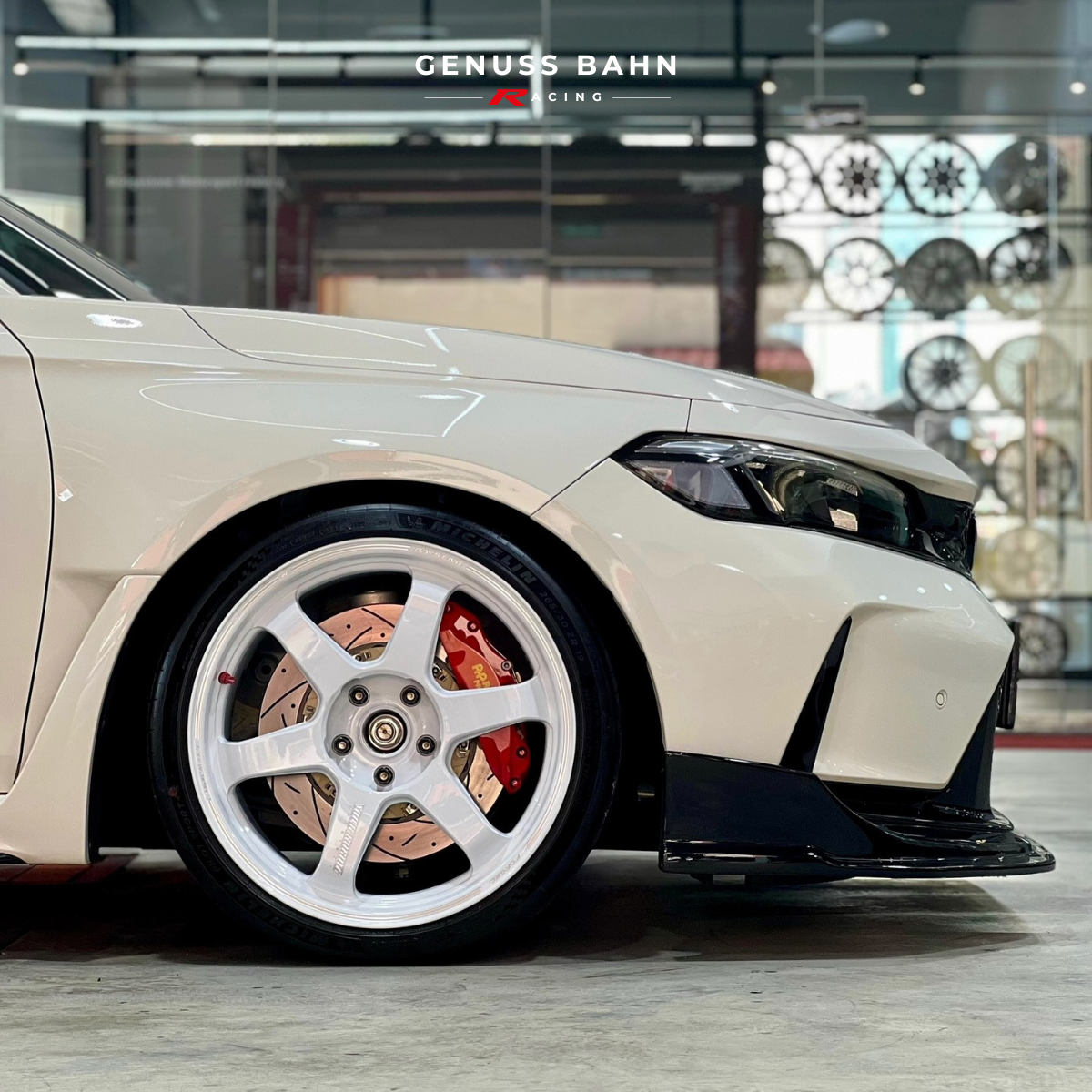 Rays Volk Racing TE37 Ultra Track Edition II (19" x 9.5J +36 5H/120) - Dash White (DW), image 7 of 8