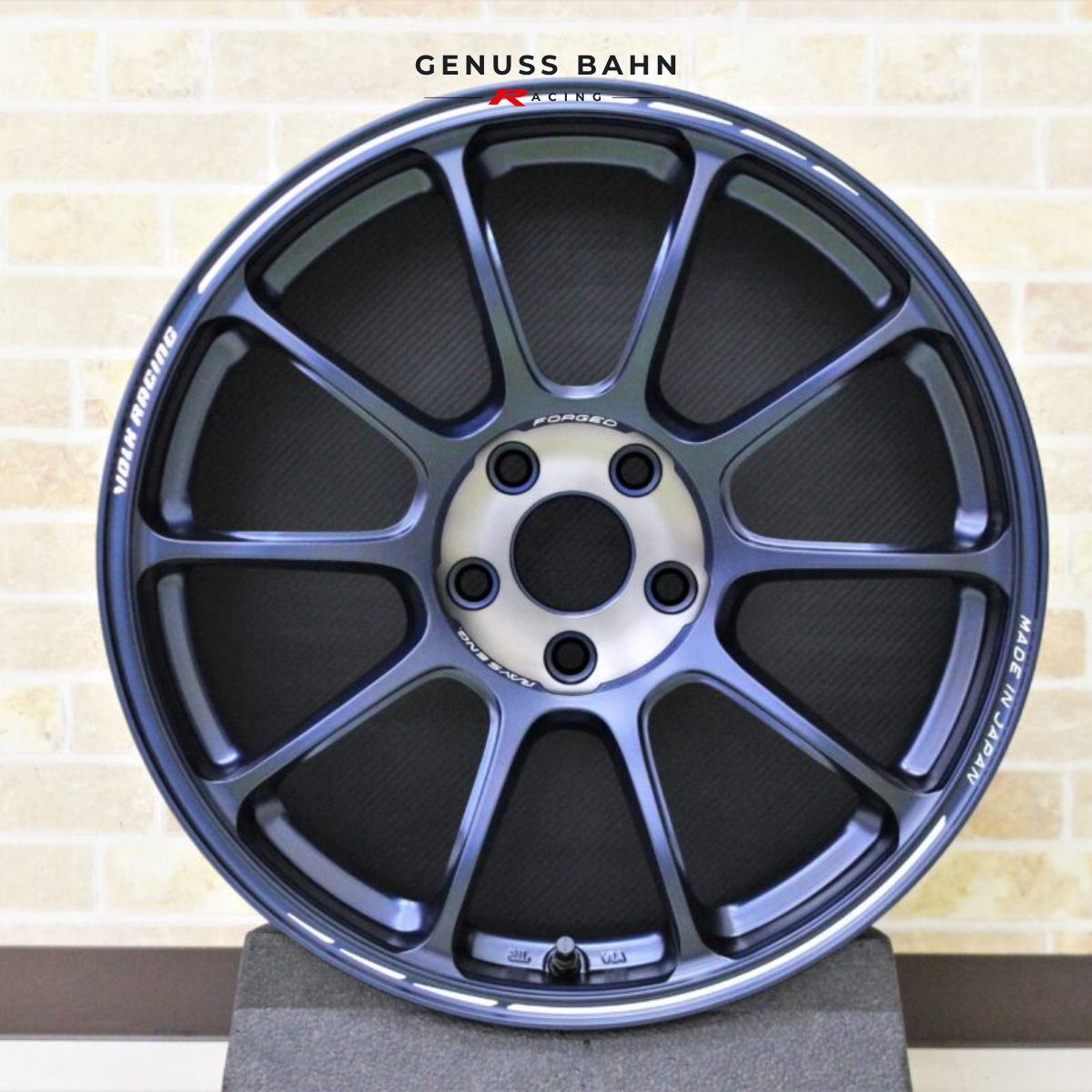 Rays Volk Racing ZE40 (18" x 9.5J +44 5H/114.3) - Blue Matte Clear (LM), image 3 of 10